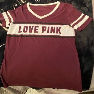 PINK Victoria’s Secret V neck T-Shirt